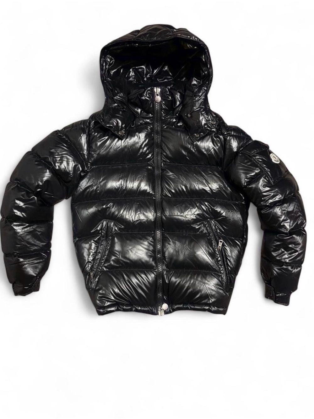 Moncler Maya 🖤 Black Gloss Puffer | Size 2